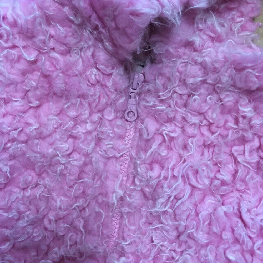 The Children's Place Girls Coat‎ Size 18 Months Pink Fuzzy Furry Soft NEW